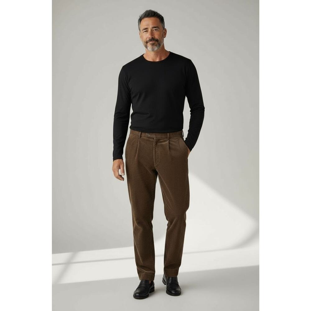 Peter Christian Gentleman's Outfiters Corduroy Pants Sz 38 Brown Cotton Trousers